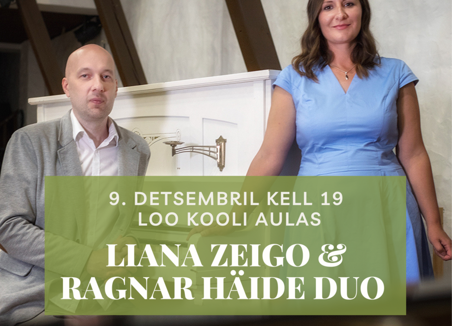 Akustiline jõulukontsert: Liana Zeigo & Ragnar Häide duo - Loo Keskkool