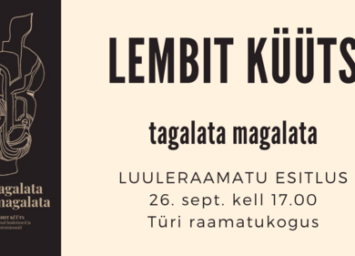 Lembit Küüts luuleraamatu esitlus - Türi raamatukogu