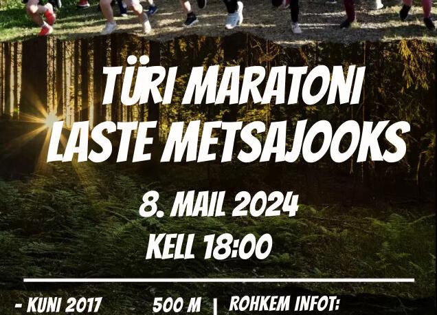 Türi Maratoni laste metsajooks - Konesko Türi Spordihoone