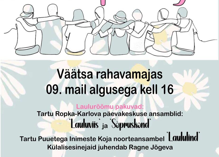 Kontsert "KOOS SÕPRADEGA" Väätsa rahvamajas - Väätsa Rahvamaja