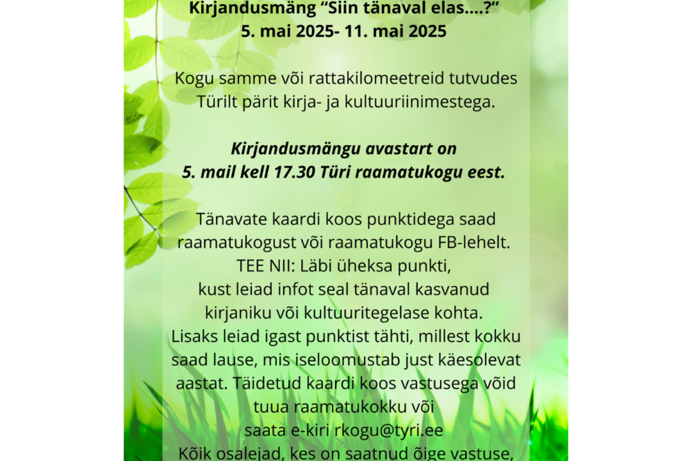 Türi Raamatukogu sportlik sünnipäev - Türi raamatukogu