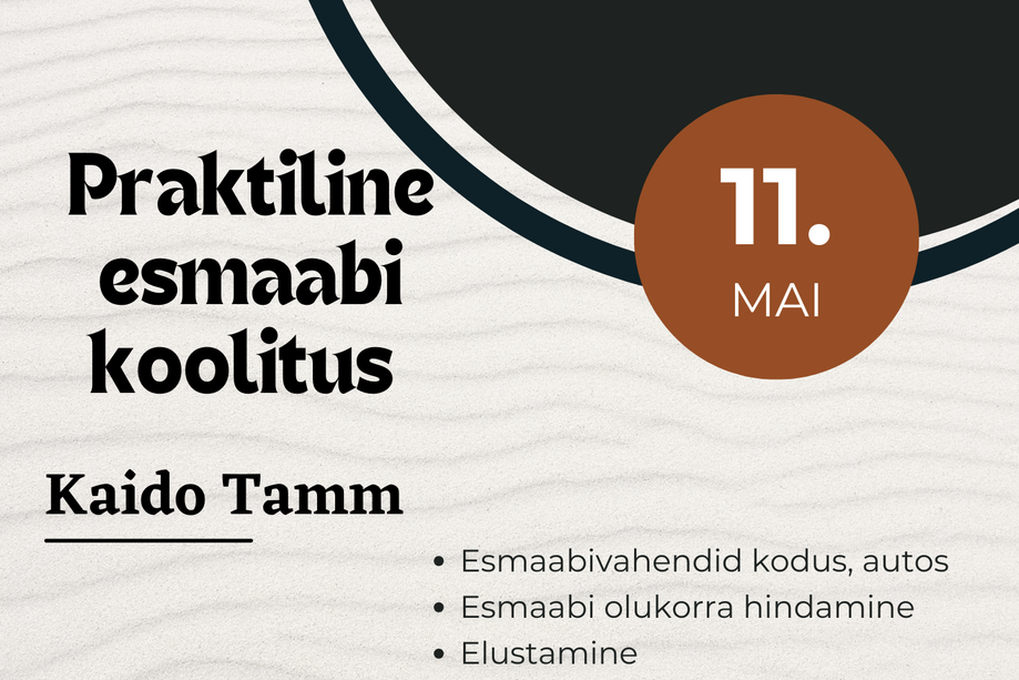 Esmaabi koolitus - Nooruse Maja