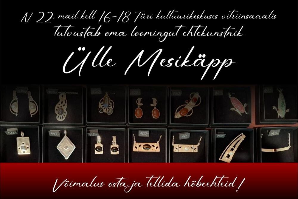 Ehtekunstnik Ülle Mesikäpp tutvustab oma loomingut Türi kultuurikeskuses - Türi Kultuurikeskus
