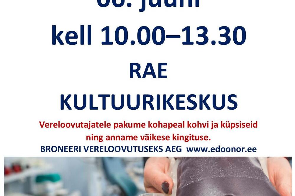 RAE DOONORIPÄEV - Rae Kultuurikeskus