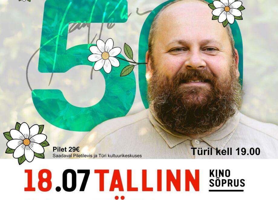 Jaan Pehk 50 ''Palun tule minu sünnipäevale'' Türi kultuurikeskuses - Türi Kultuurikeskus