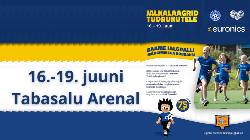 Euronicsi tüdrukute jalgpallilaager Tabasalu Arenal - Tabasalu Arena