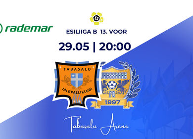 Rademar esitleb: JK Tabasalu vs FC Kuressaare U21 - Tabasalu Arena
