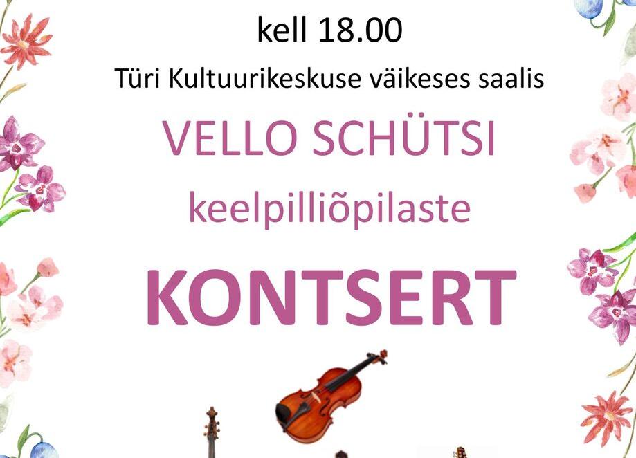 Vello Schütsi keelpilliõpilaste kontsert - Türi Kultuurikeskus väike saal