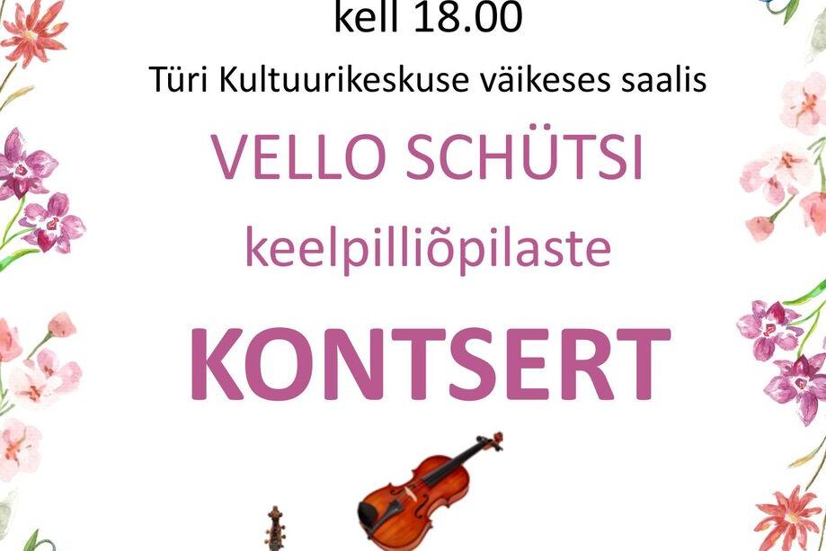Vello Schütsi keelpilliõpilaste kontsert - Türi Kultuurikeskus väike saal
