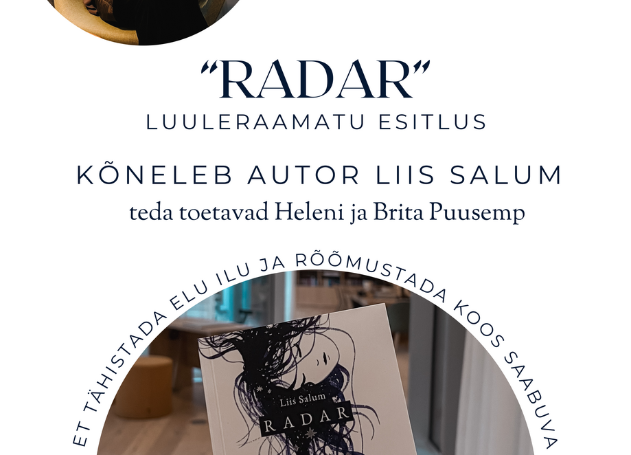 Luuleraamatu "RADAR" esitlus - Türi raamatukogu