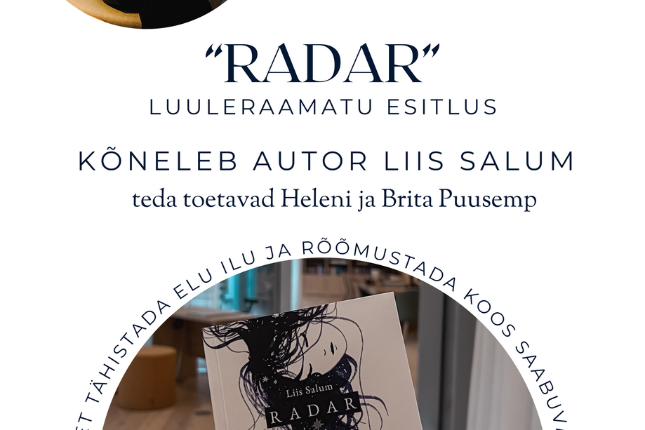 Luuleraamatu "RADAR" esitlus - Türi raamatukogu
