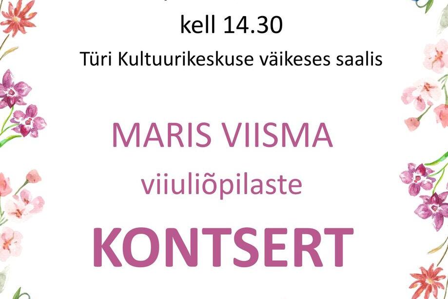 Maris Viisma viiuliõpilaste kontsert - Türi Kultuurikeskus väike saal