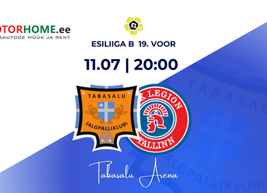 MOTORHOME.ee esitleb: JK Tabasalu vs Tallinna JK Legion - Tabasalu Arena
