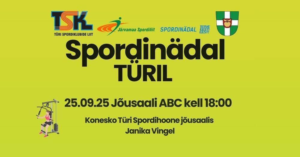 Spordinädala avatud treening: JÕUSAALI ABC - Konesko Türi Spordihoone