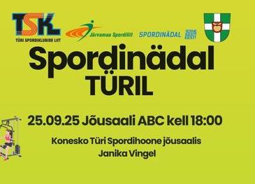 Spordinädala avatud treening: JÕUSAALI ABC - Konesko Türi Spordihoone