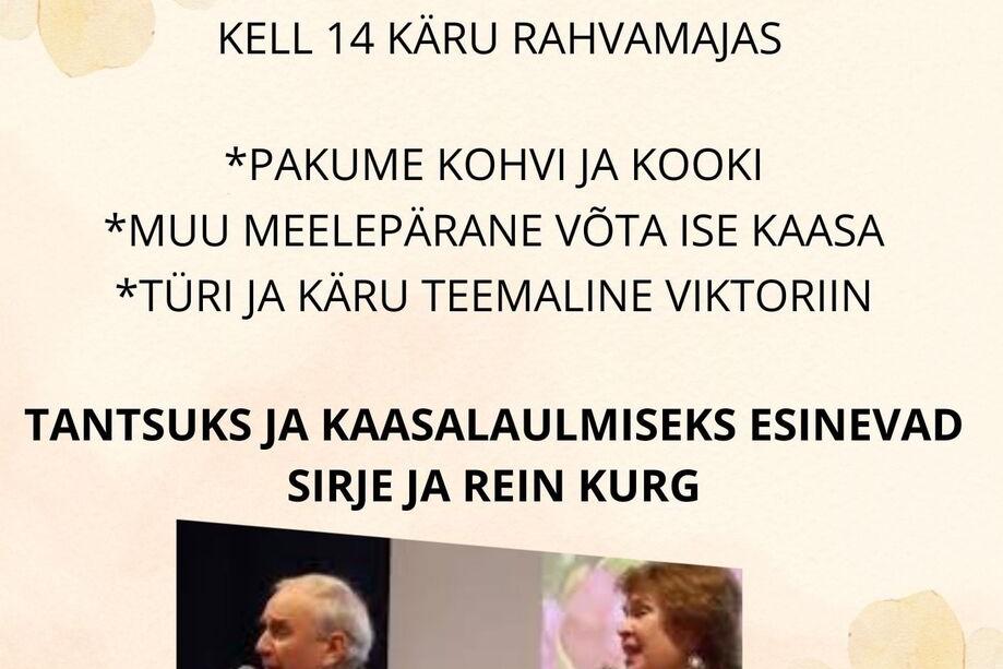 TÜRI VALLA 8.SÜNNIPÄEVA TÄHISTAMINE Käru rahvamajas - Käru Rahvamaja