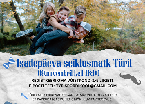 Isadepäeva seiklusmatk Türil 09.11.2025 - Konesko Türi Spordihoone