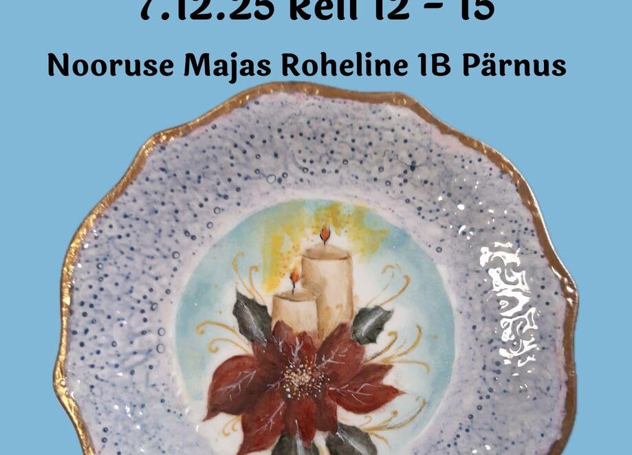 Portselanimaali selts Lüster Jõulunäitus - Nooruse Maja