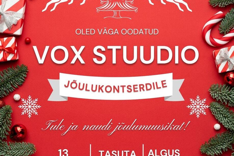VOX Stuudio Jõulukontsert - Nooruse Maja