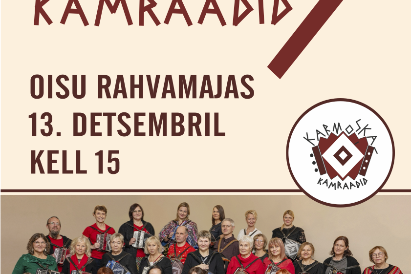 Sünnipäevakontsert- Karmoškakamraadid 5! Oisu rahvamajas - Oisu rahvamaja Sünnipäevakontsert- Karmoškakamraadid 5! Oisu rahvamajas - Oisu rahvamaja