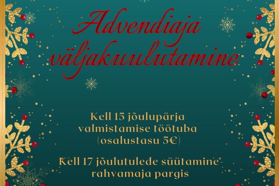 Advendiaja pidulik väljakuulutamine Kabalas - Kabala Rahvamaja