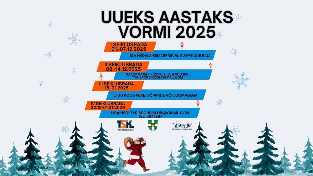 Uueks aastaks vormi 2025 - 2 seiklusrada - Konesko Türi Spordihoone