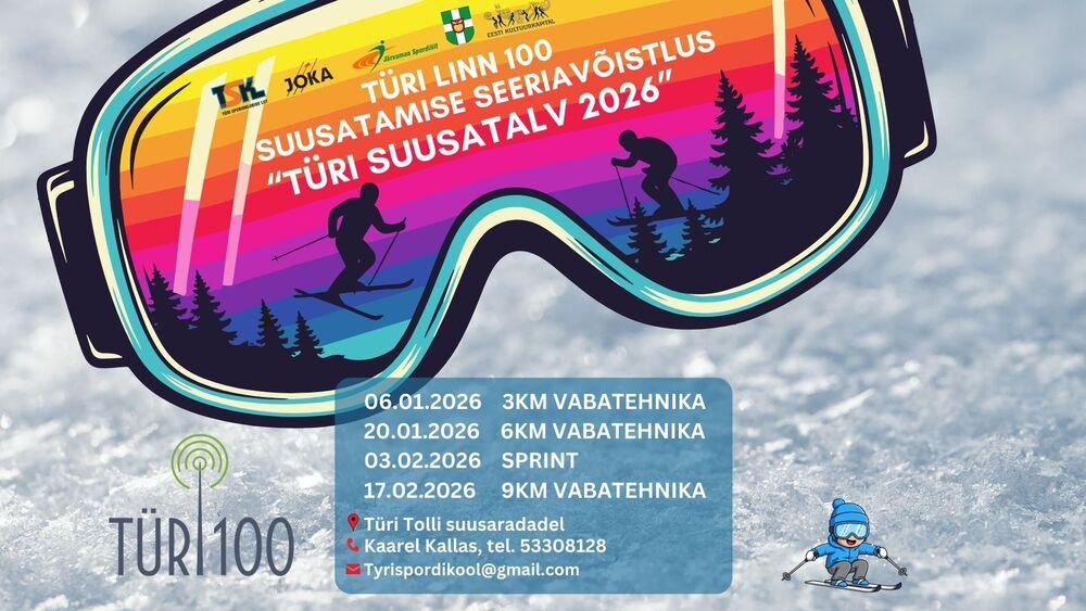 Türi linn 100 suusatalv 2026 - Türi Tollimets