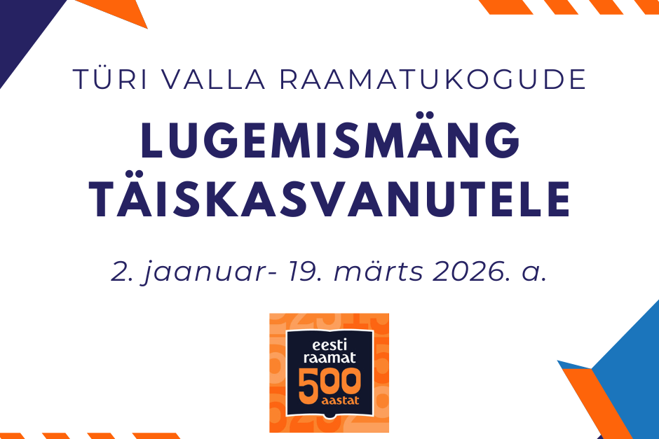 Lugemismäng täiskasvanutele - Türi raamatukogu