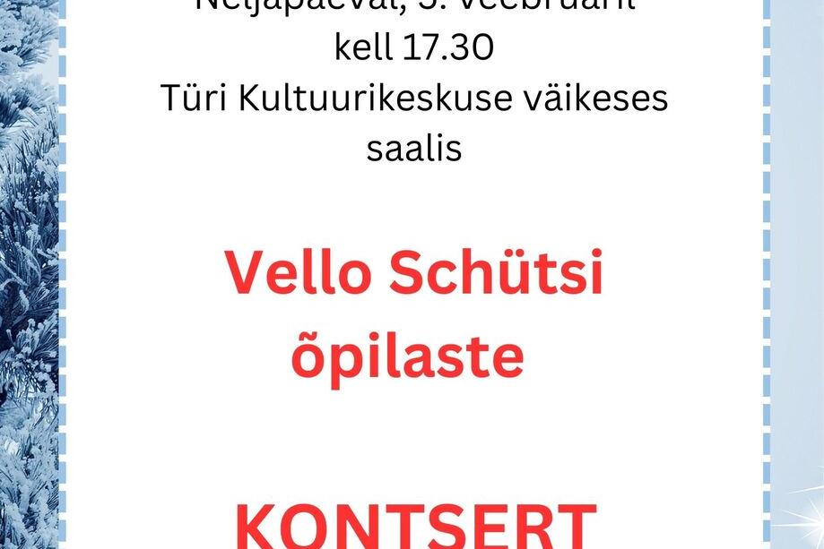 Vello Schütsi õpilaste kontsert - Türi Muusikakool
