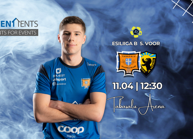 Eventtents esitleb: JK Tabasalu vs Pärnu JK Vaprus U21 - Tabasalu Arena