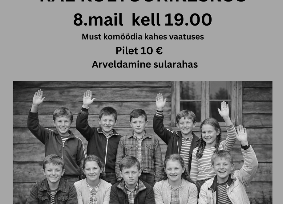 Raasiku näiteringi Mürkapõka etendus "EKSPERIMENT" - Rae Kultuurikeskus