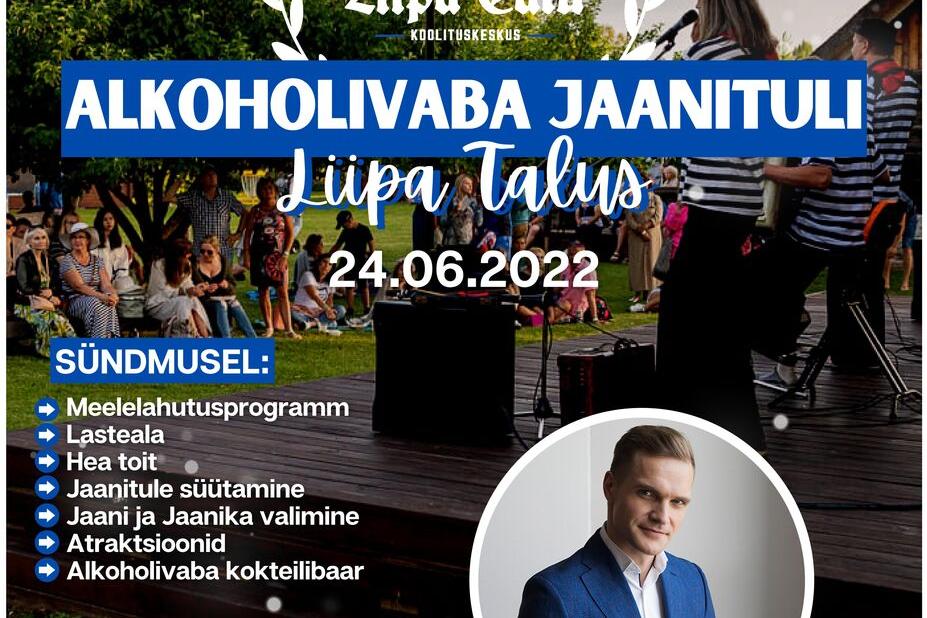 Liipa Talu Alkoholivaba Jaanituli 2022 - Liipa Talu Koolitus-ja Puhkekeskus