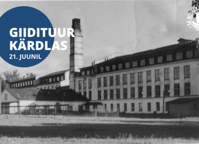 Suvised giidituurid vanas Kärdlas - Vabrikuväljak