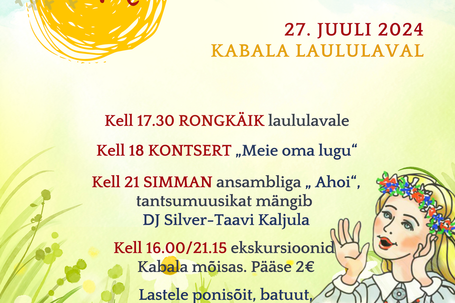 Kabala 58. LAULU- JA TANTSUPIDU "Meie oma lugu" Kabala laululaval - Kabala laululava