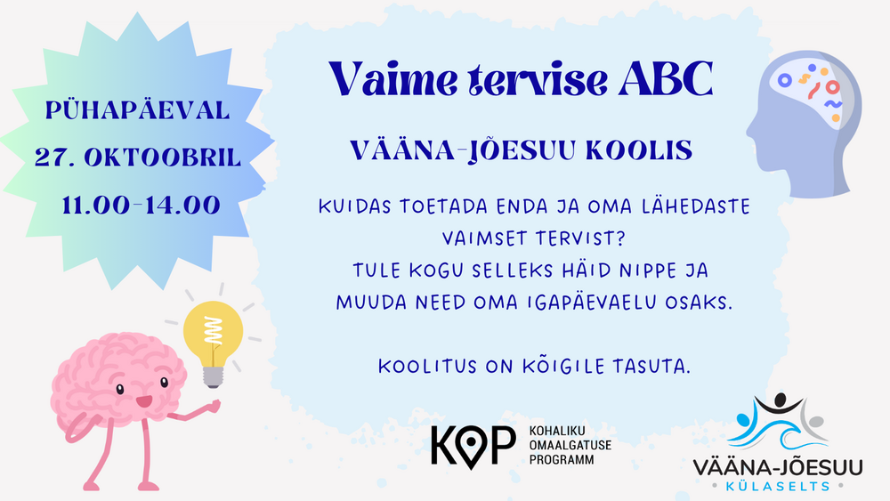 Praktiline töötuba "Vaimse tervise ABC" - Hiie tee 21