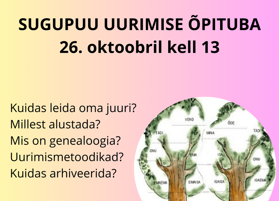 Sugupuu uurimise õpituba - Kostivere Kultuurimõis