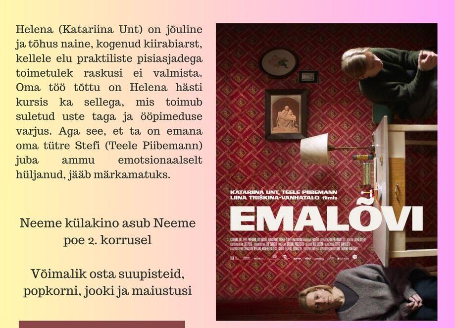 Neeme küla kinokolmapäev "Emalõvi" - Neeme