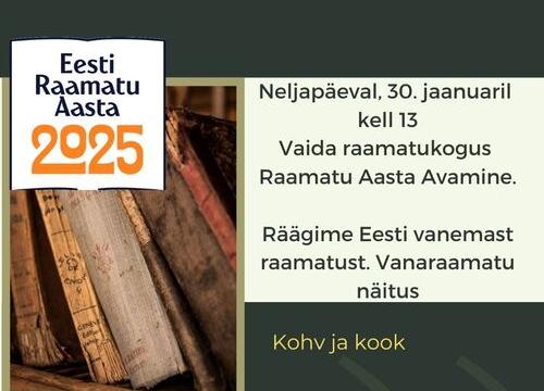 Raamatuaasta avamine - Vaida Raamatukogu