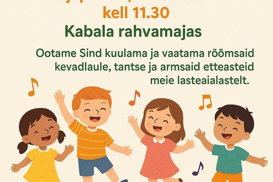 Kabala Lasteaia Mini Kevadkontsert Kabala rahvamajas - Kabala Rahvamaja