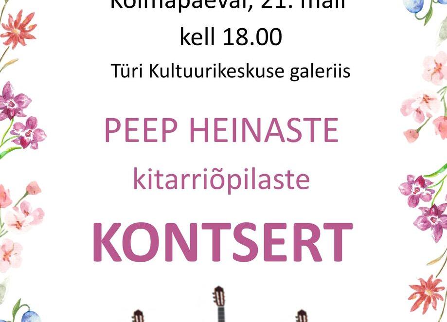 Peep Heinaste kitarriõpilaste kontsert - Türi