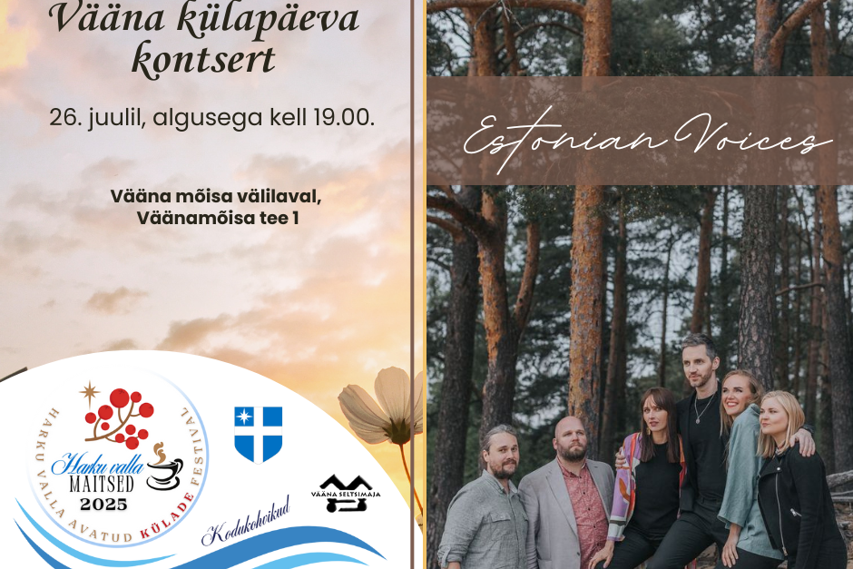 Vääna külapäeva kontsert - ESTONIAN VOICES - Vääna mõisa Tall-tõllakuur