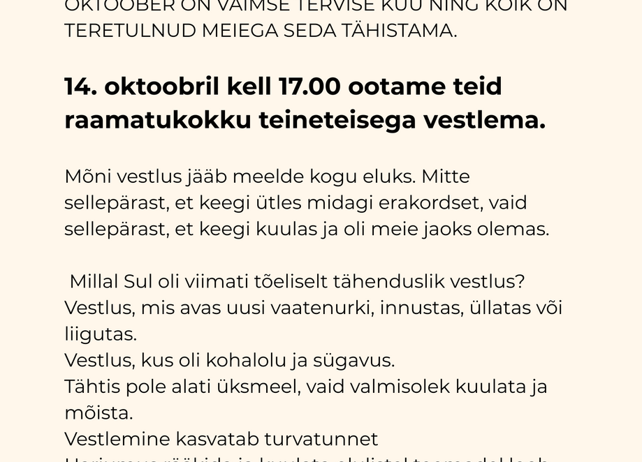 HOOLIV KOGUKOND = TERVEM ÜHISKOND - Türi raamatukogu
