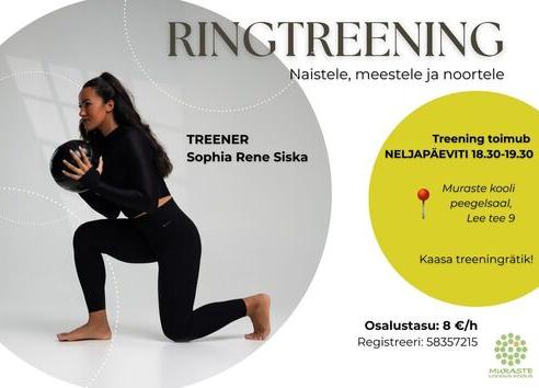 Ringtreening Muraste koolis Lee tee 9 - Muraste koolimaja (aatrium) Lee tee 9