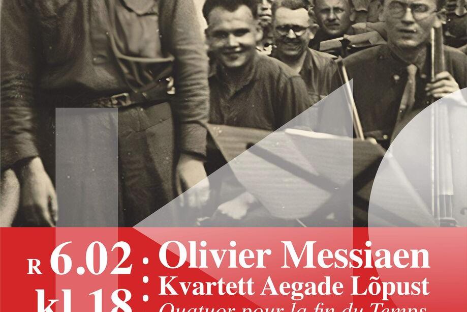 Uus Kontsert esitleb- Olivier Messiaen „Kvartett aegade lõpust” Türi kultuurikeskuses - Türi Kultuurikeskus Uus Kontsert esitleb- Olivier Messiaen „Kvartett aegade lõpust” Türi kultuurikeskuses - Türi Kultuurikeskus