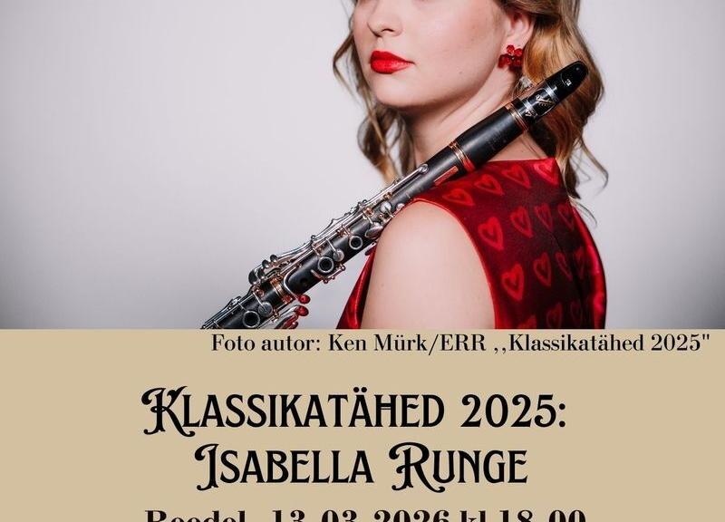Klassikatähed 2025 Isabella Runge - Nooruse Maja
