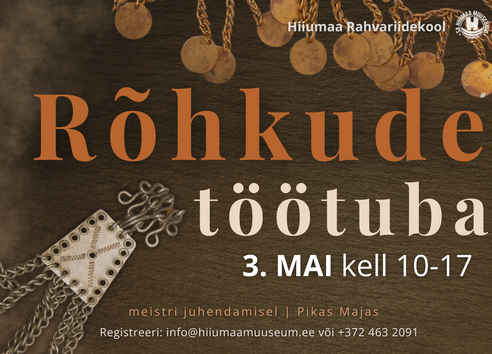 Rõhkude valmistamise töötuba (kohad broneeritud) - Hiiumaa Muuseumi Pikk Maja (Vabrikuväljak 8 Rõhkude valmistamise töötuba (kohad broneeritud) - Hiiumaa Muuseumi Pikk Maja (Vabrikuväljak 8