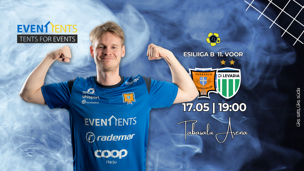 Eventtents esitleb: JK Tabasalu vs FCI Levadia U19 - Tabasalu Arena