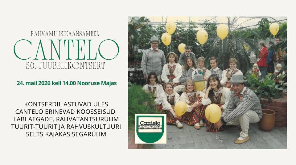 Rahvamuusikaansambel Cantelo 50. juubelikontsert - Nooruse Maja