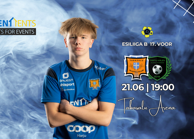 Eventtents esitleb: JK Tabasalu vs FA Tartu Kalev - Tabasalu Arena